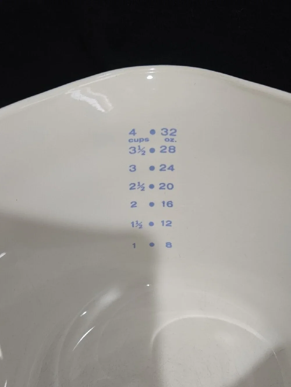 CorningWare White Saucemaker with Blue Logo